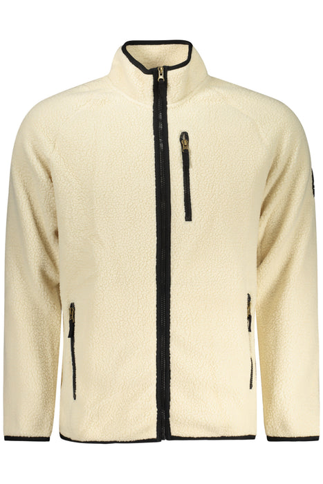 Us Grand Mens White Zip-Up Sweatshirt