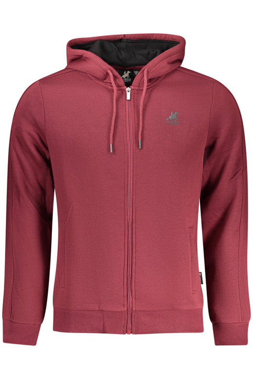 Us Grand Red Mens Zip-Up Sweatshirt