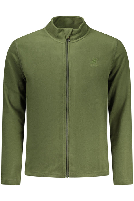 Us Grand Mens Green Zip-Up Sweatshirt