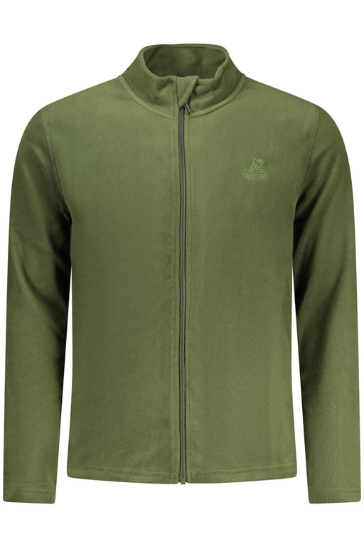 Us Grand Mens Green Zip-Up Sweatshirt