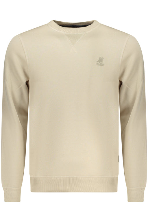 Us Grand Mens Beige Zip-Up Sweatshirt