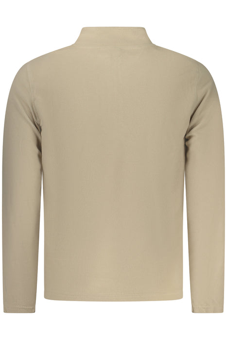 Us Grand Mens Beige Zip-Up Sweatshirt
