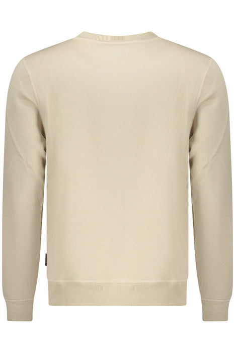 Us Grand Mens Beige Zip-Up Sweatshirt