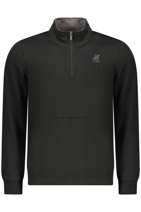 Us Grand Mens Black Zip-Up Sweatshirt