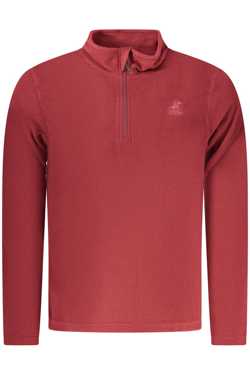 Us Grand Mens Red Zip-Up Sweatshirt