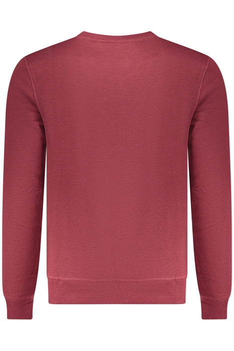 Us Grand Mens Red Zip-Up Sweatshirt