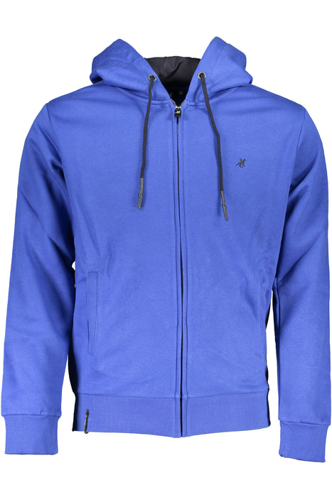 Us Grand Mens Blue Zip-Up Sweatshirt