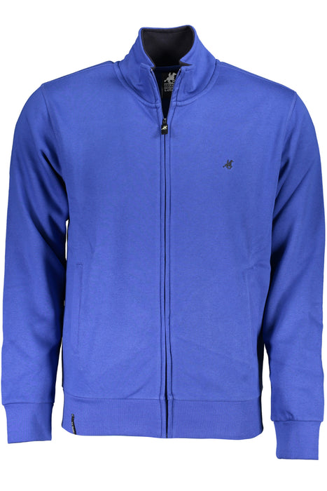 Us Grand Mens Blue Zip-Up Sweatshirt