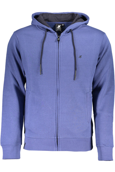 Us Grand Mens Blue Zip-Up Sweatshirt