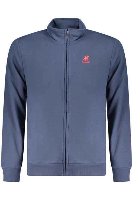 Us Grand Polo Mens Blue Zip-Up Sweatshirt