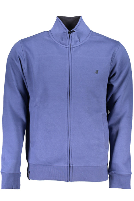 Us Grand Mens Blue Zip-Up Sweatshirt