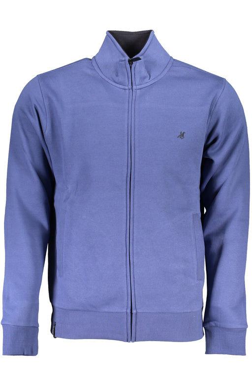 Us Grand Mens Blue Zip-Up Sweatshirt
