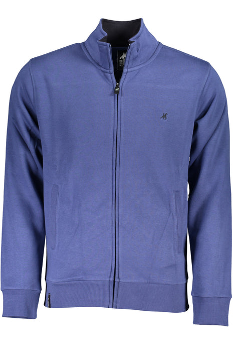 Us Grand Mens Blue Zip-Up Sweatshirt