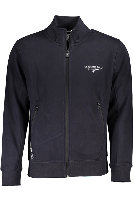 Us Grand Mens Blue Zip-Up Sweatshirt