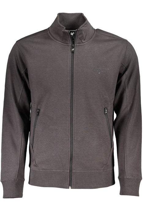 Us Grand Mens Gray Zip-Up Sweatshirt