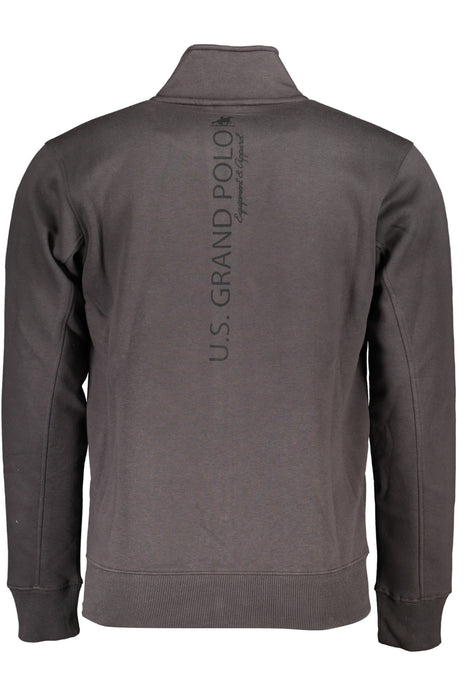 Us Grand Mens Gray Zip-Up Sweatshirt