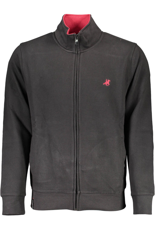 Us Grand Mens Black Zip-Up Sweatshirt