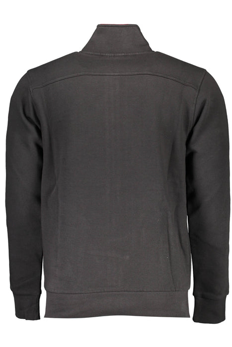 Us Grand Mens Black Zip-Up Sweatshirt