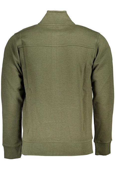 Us Grand Mens Green Zip-Up Sweatshirt