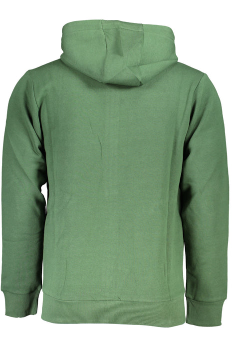 Us Grand Mens Green Zip-Up Sweatshirt