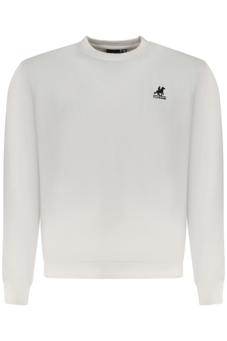 Us Grand Polo Mens Zip-Up Sweatshirt White