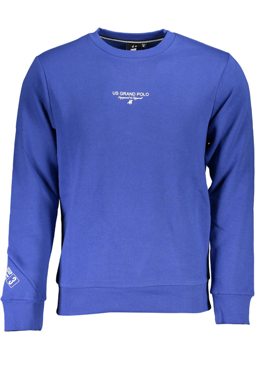 Us Grand Mens Blue Zip-Up Sweatshirt