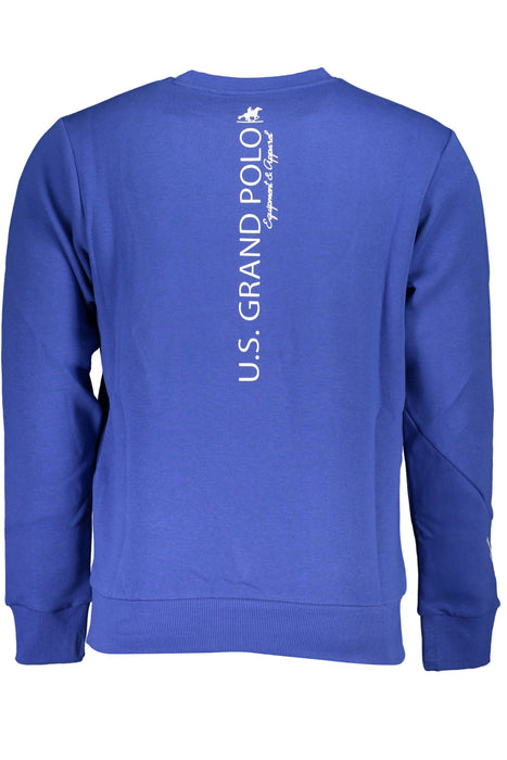 Us Grand Mens Blue Zip-Up Sweatshirt