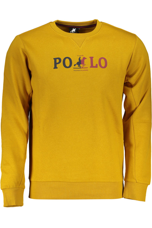 Us Grand Polo Mens Yellow Zipless Sweatshirt