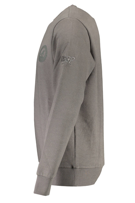 Us Grand Mens Gray Zip-Up Sweatshirt