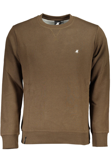 Us Grand Mens Brown Zip-Up Sweatshirt