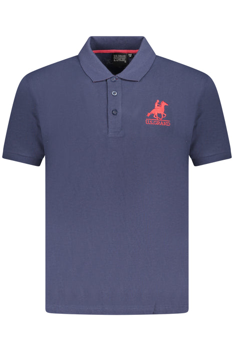 Us Grand Polo Mens Short Sleeve Polo Blue