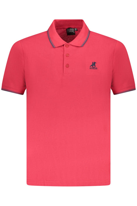 Us Grand Mens Short-Sleeve Polo Shirt, Red