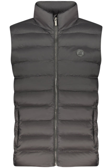 Us Grand Mens Black Sleeveless Jacket