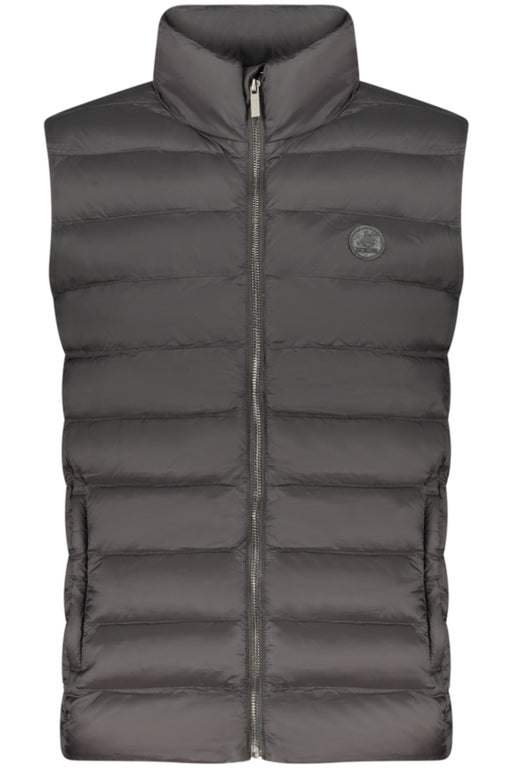 Us Grand Mens Black Sleeveless Jacket