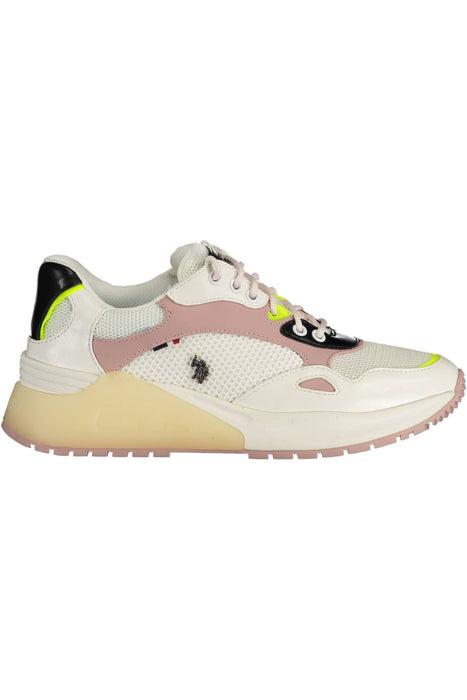 Us Polo Assn. White Womens Sports Shoes