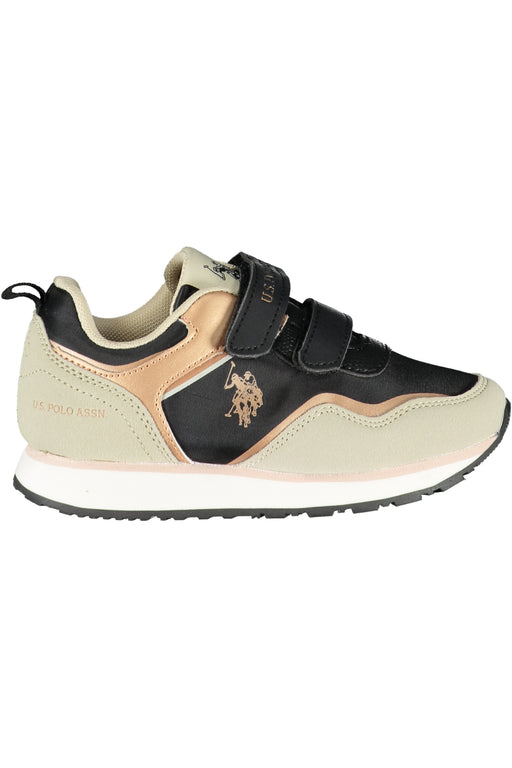 Us Polo Best Price Black Children'S Sports Shoes