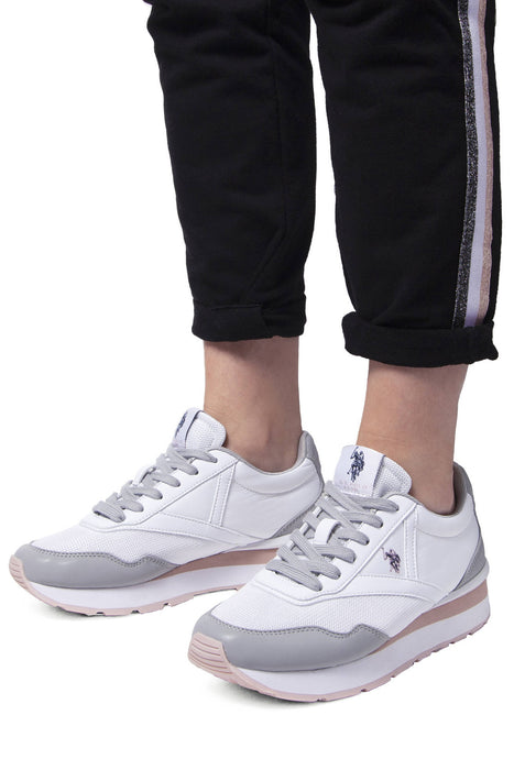 Us Polo Best Price White Womens Sport Shoes