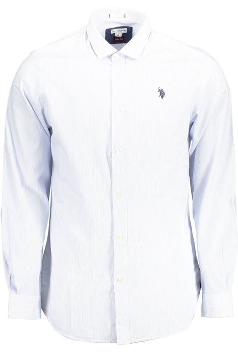 Us Polo Shirt Long Sleeve Man Light Blue