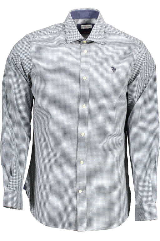 Us Polo Shirt Long Sleeve Man Light Blue