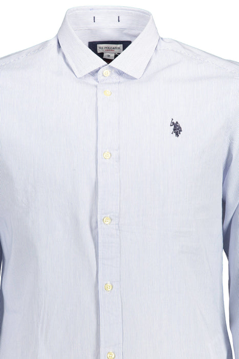 Us Polo Shirt Long Sleeve Man Light Blue