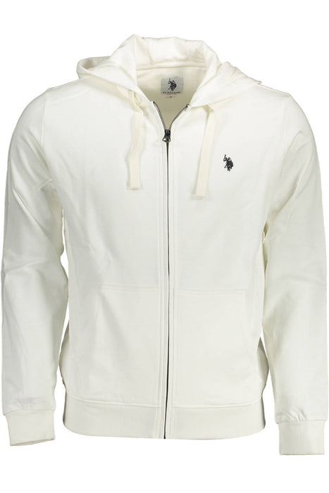 Us Polo Sweatshirt With Zip White Man