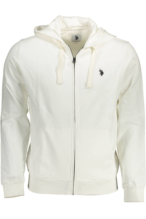Us Polo Sweatshirt With Zip White Man