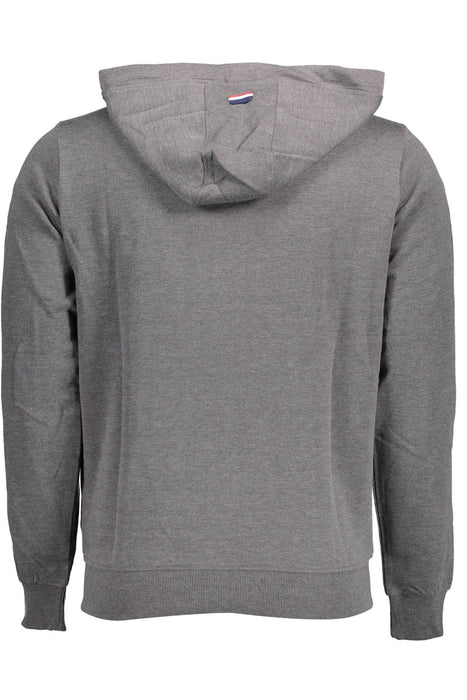 Us Polo Sweatshirt With Zip Gray Man