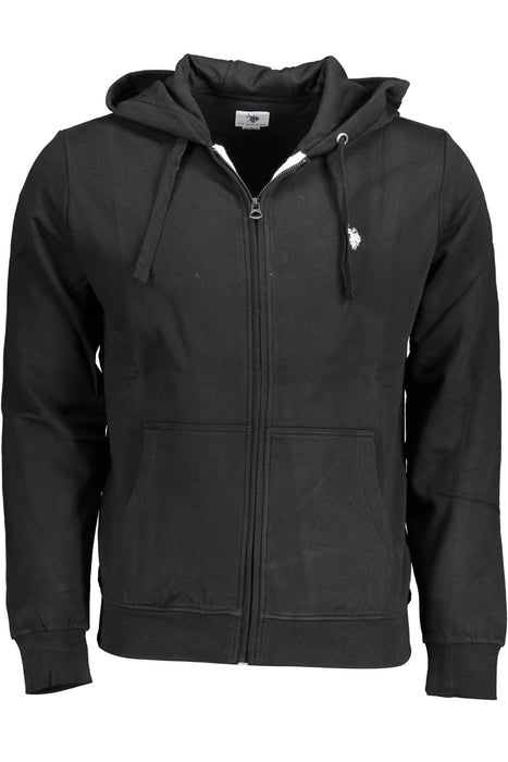 Us Polo Sweatshirt With Zip Black Man