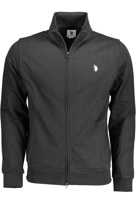 Us Polo Sweatshirt With Zip Black Man