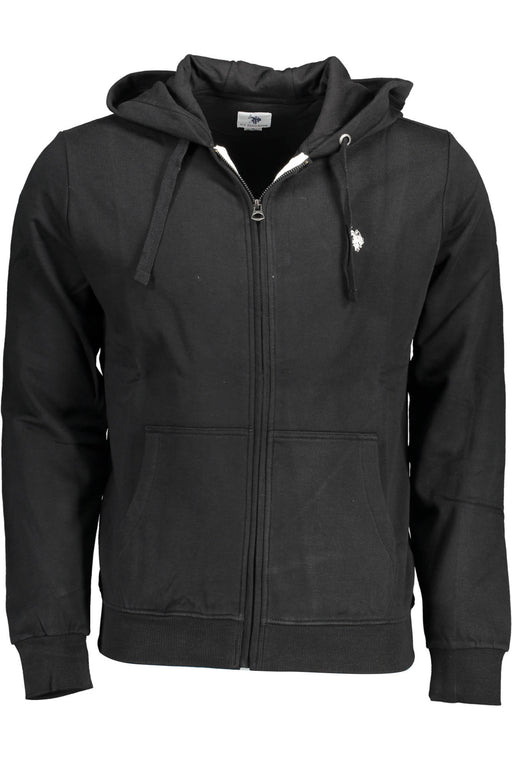 Us Polo Sweatshirt With Zip Black Man