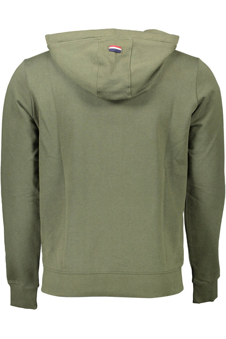 Us Polo Green Mens Sweatshirt With Zip