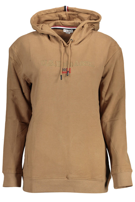 Us Polo Sweatshirt Without Zip Woman Brown