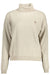 Us Womens Beige Turtleneck Polo Shirt