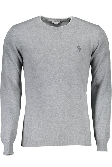 Us Gray Mens Polo Sweater